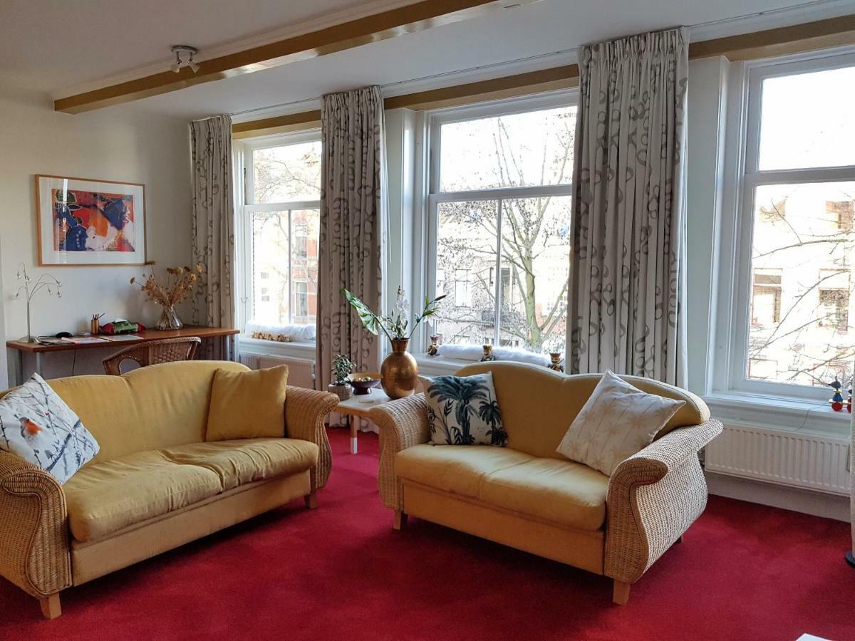 Large Historical Apartment & Canal Terrace Utrecht Bagian luar foto