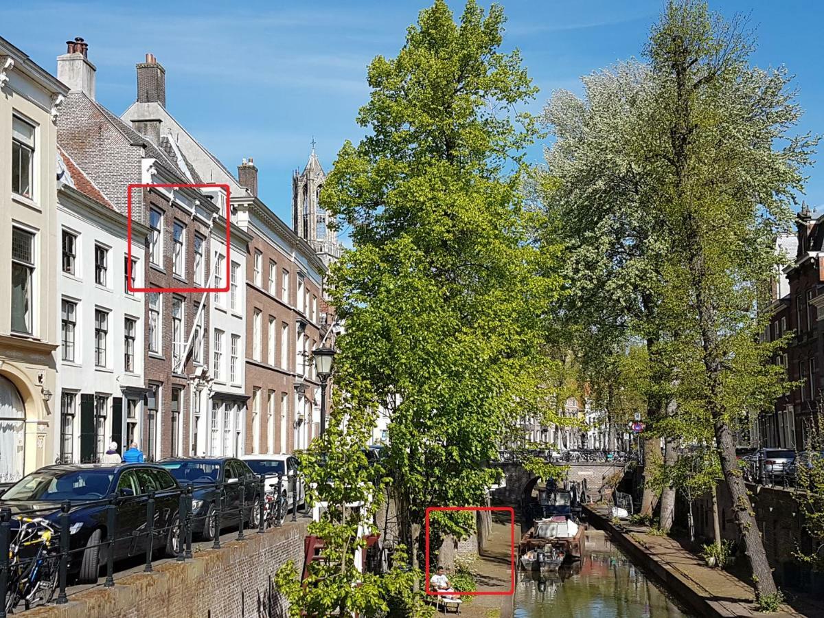 Large Historical Apartment & Canal Terrace Utrecht Bagian luar foto